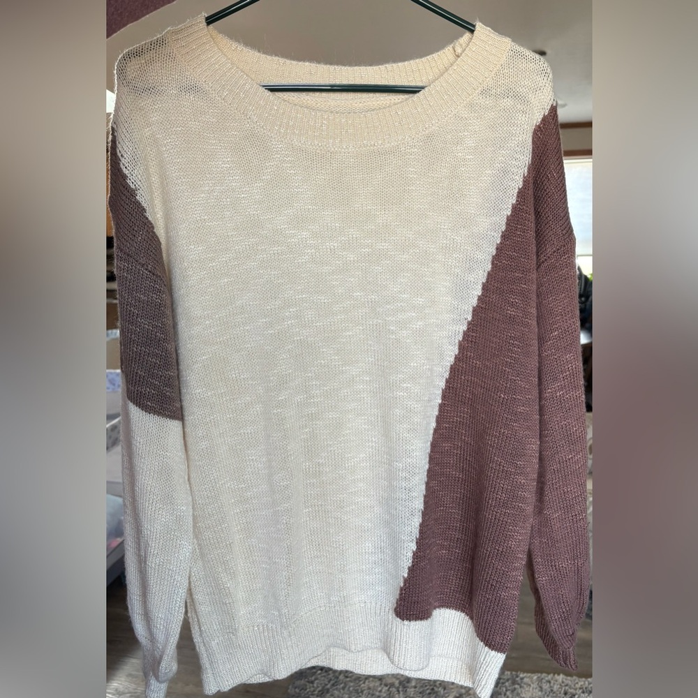 Soft Color Block Sweater